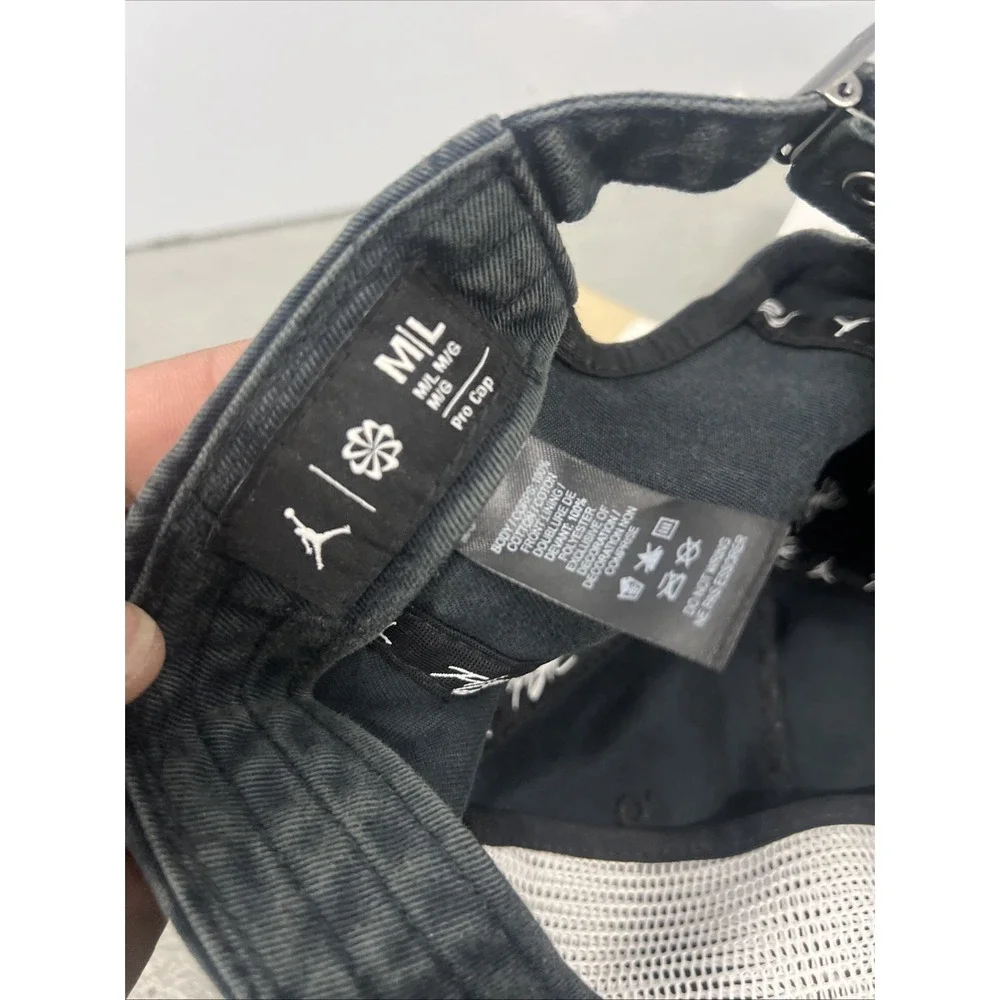Nike Air Jordan Flight Pro Unstructured‎ 5-Panel Cap Black White M/L FV5300-010
